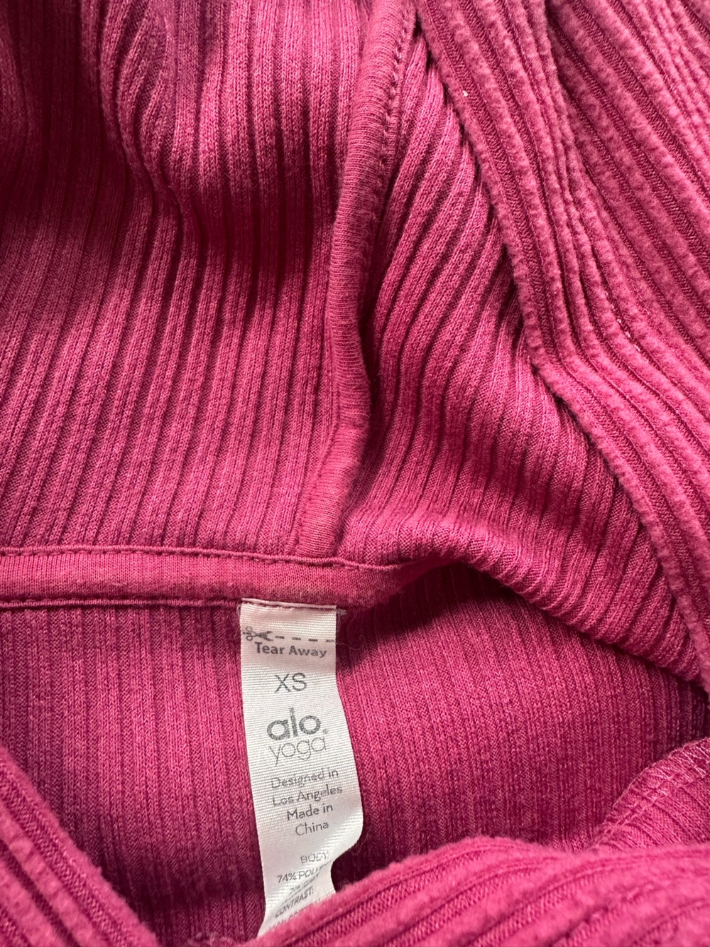 ALO Yoga Muse Sweatshirt & Sweatpant Set - Raspberry Sorbet - Size XS - Picture 4 of 8